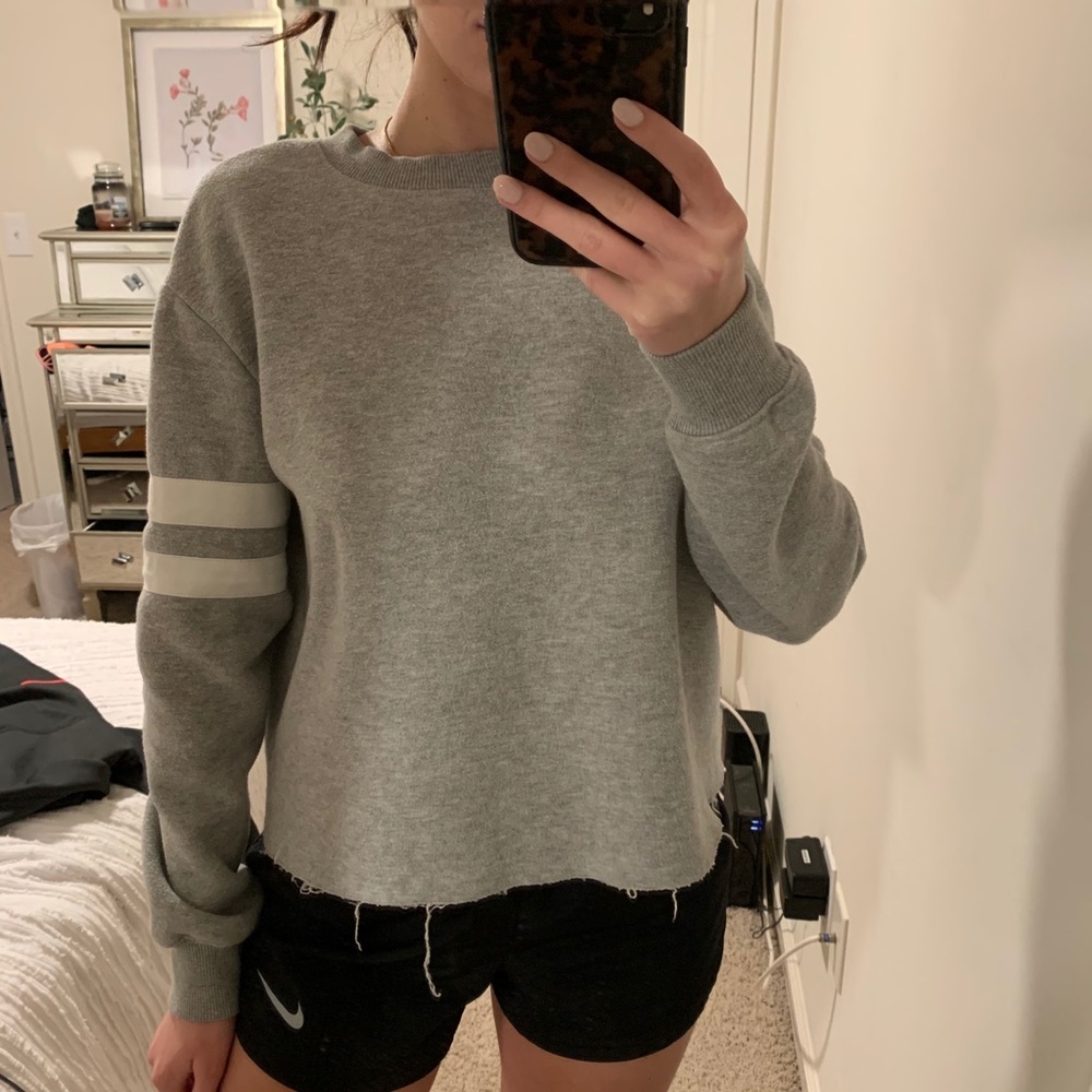 Gray philosophy crewneck